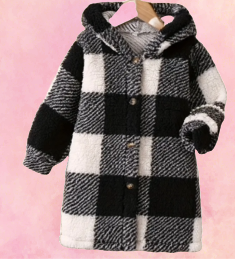 Checkerboard Fleece Jacket