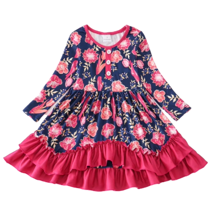 Rose Garden Ruffle Dress