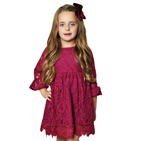 Wineberry Lace Dress