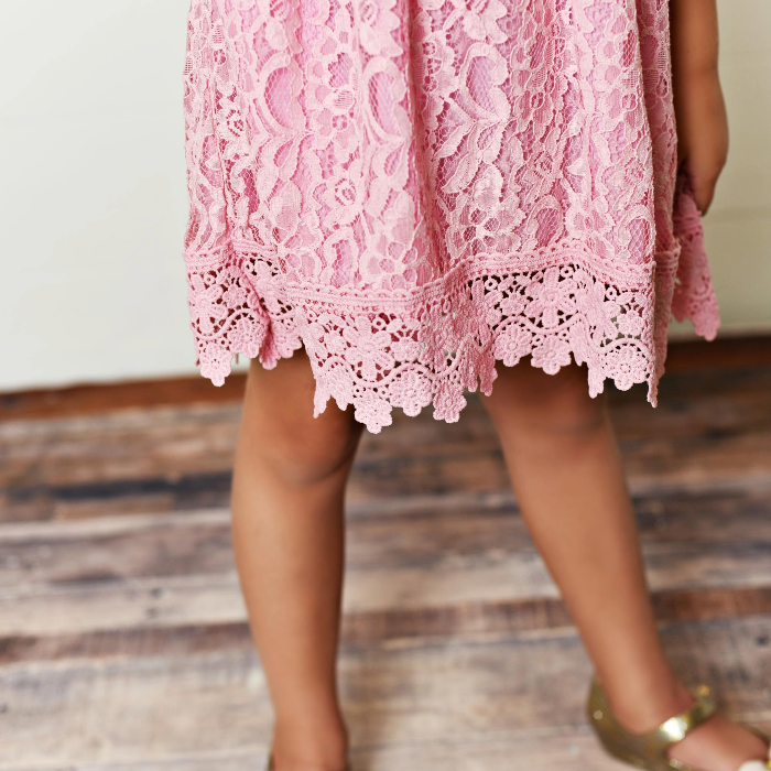 Pretty In Pink Lace Dress