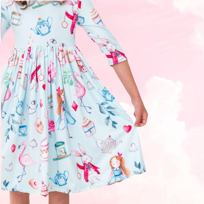 Wonderland Tea Party Twirl Dress