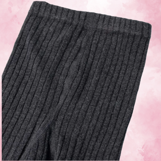 Knit Leggings- Charcoal